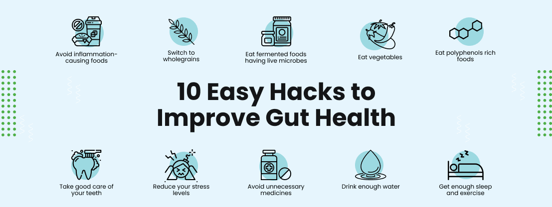 Easy Hacks to Improve Gut Health
